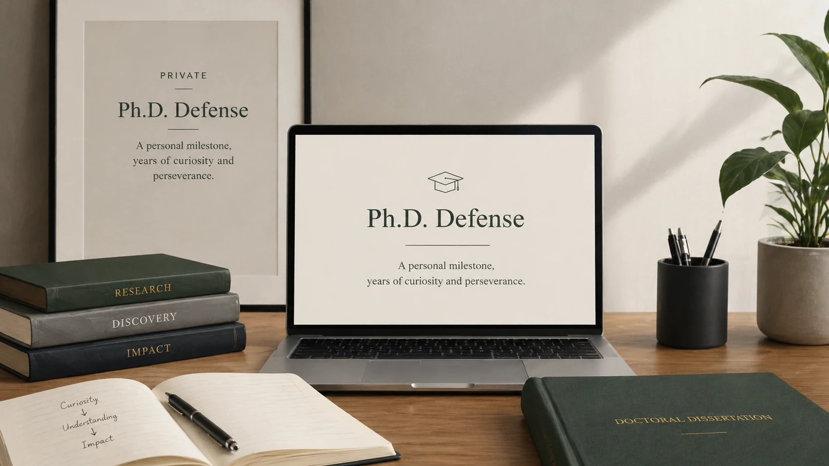 Private Ph.D. Defense - Generated by ChatGPT